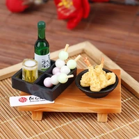 8pcsset dollhouse japanese sushi fish ball bento box mini food play accessories pretend play toy