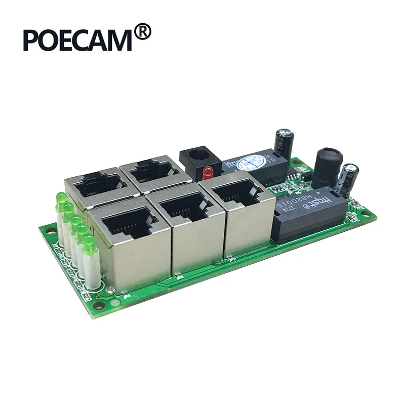 Мини модуль коммутатора PCBA размер 5 портов 100 Мбит/с порты RJ45|Сетевые коммутаторы|