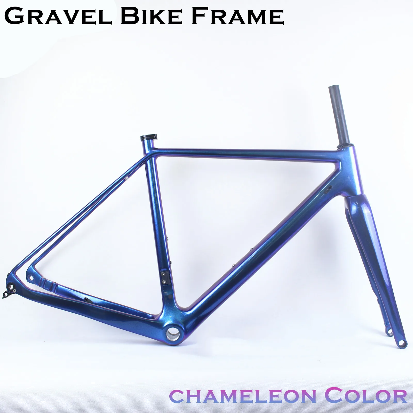 

2019 Gravel frame carbon CX Flat Mount disc Full Carbon Bicycle Frame Cyclocross Disc Frame With Thru Axle Gravel bike