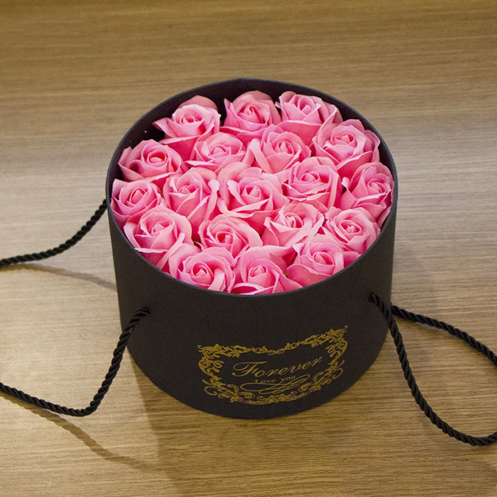 19pcs Soap flowers Hand-made rose Valentine's day flower gift soap box Romantic and creative birthday | Красота и здоровье