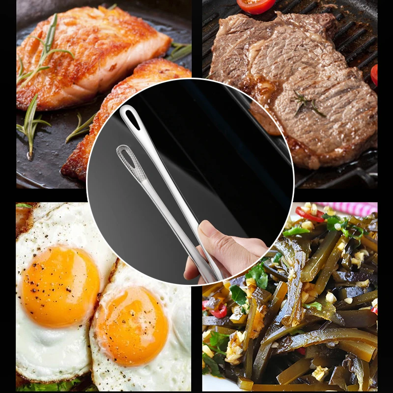 1 шт щипцы для пищи из нержавеющей стали ложки с длинной ручкой нескользящей