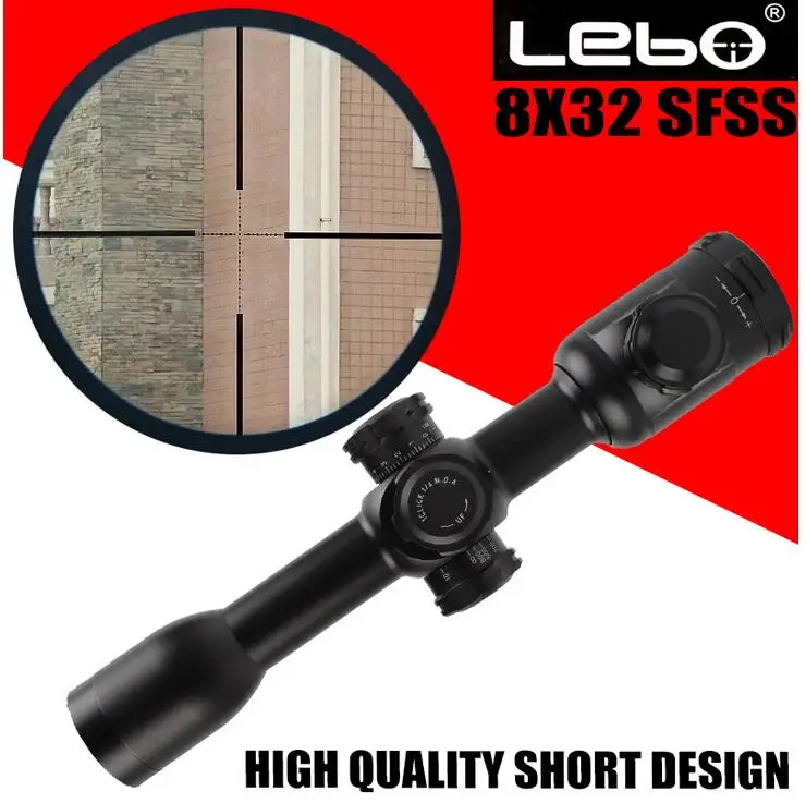LEBO 8x32SFSS тактический прицел для AirRifle sniper охотничья Оптика прицел для стрельбы в военном использовании
