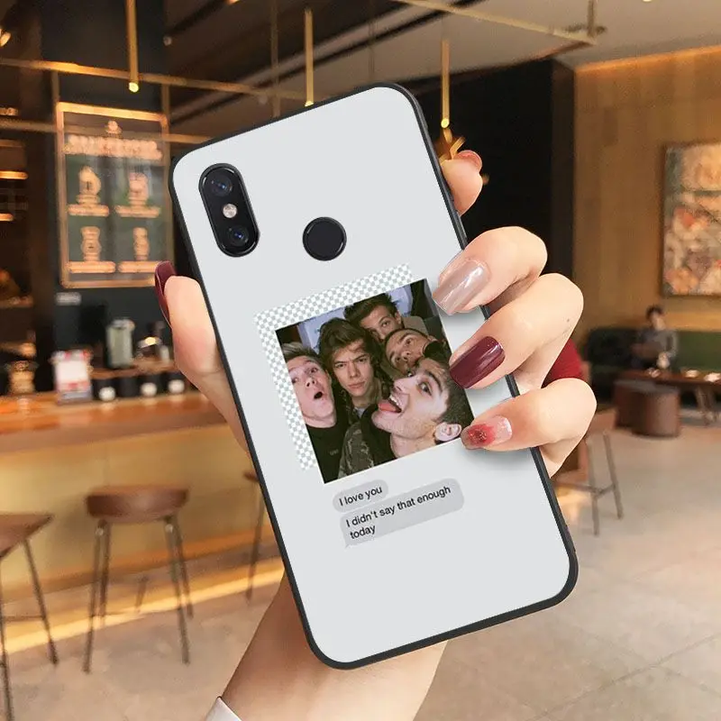 Мягкий черный чехол для телефона One Direction Xiaomi 8 9 se 5X Redmi 6pro 6A 4X 7 5plus note 5 | Мобильные