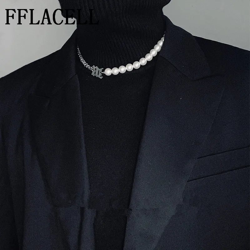 Ожерелье чокер женское с имитацией жемчуга аксессуар в стиле панк лассо