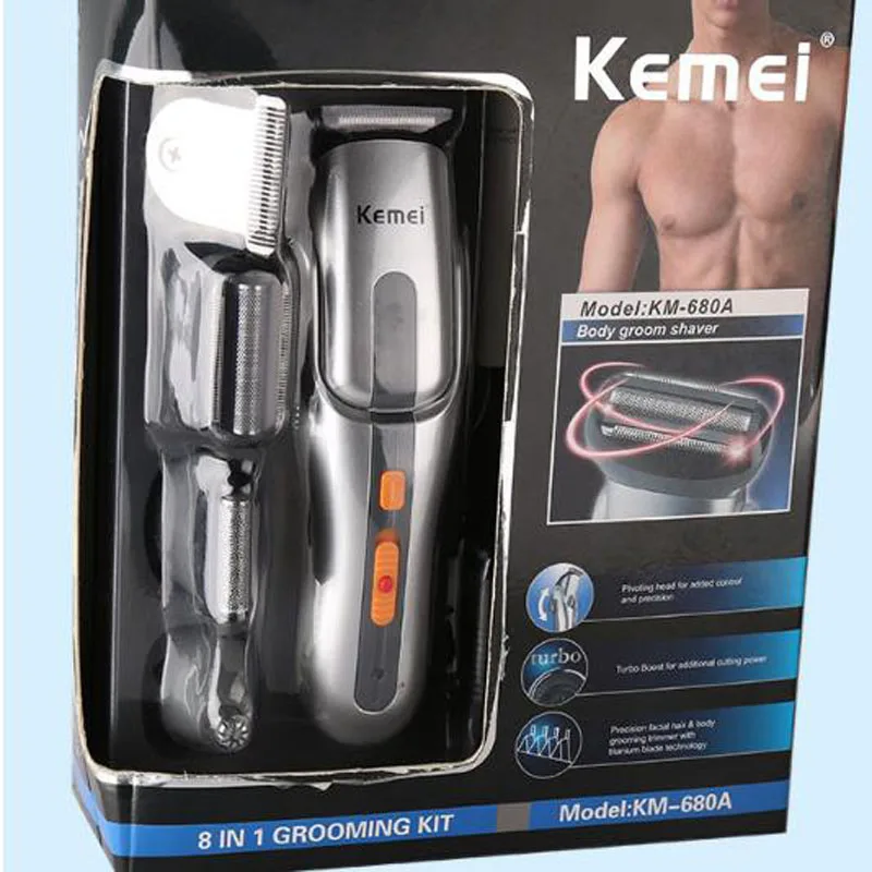 

Kemei KM680A electric HairClipper 5 in 1 electric razor razor nose hair trimmer beard trimmer hair removal