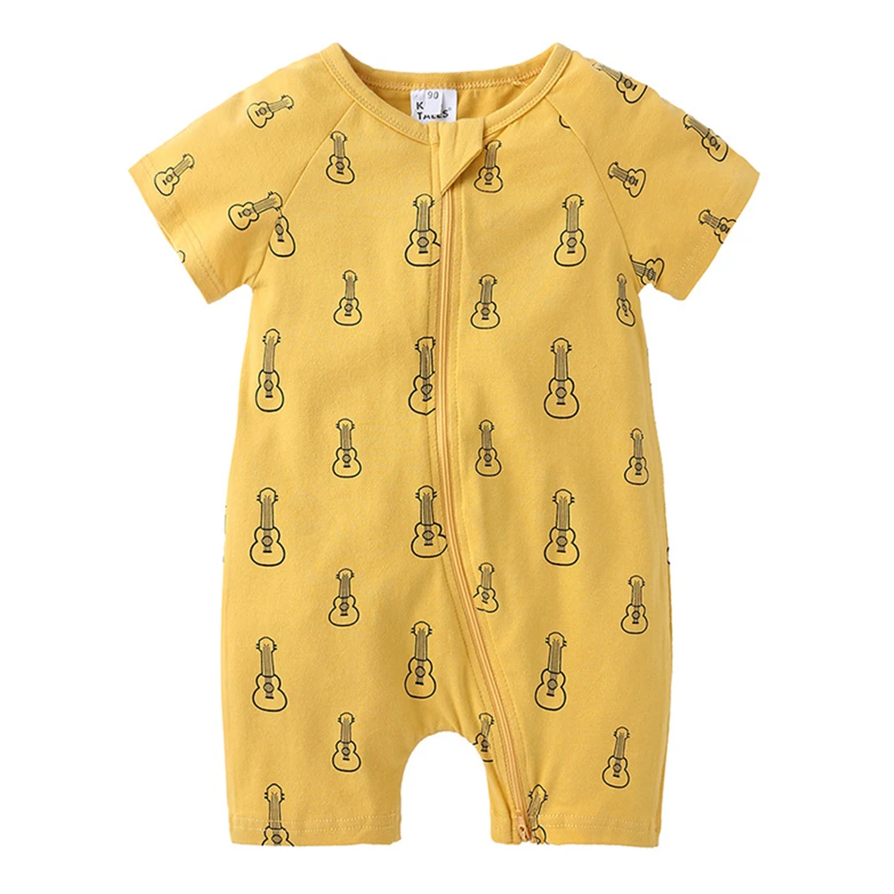 Комбинезон детский летний хлопковый с коротким рукавом |