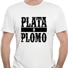 PABLO ESCOBAR футболка S-2XL плата о Пломо Колумбии гангстерском Летний стиль в стиле хип-хоп Для мужчин футболка интересные 6323D
