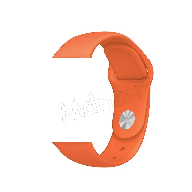 Силиконовый ремешок-петля для Apple Watch 42 мм 38 мм Iwatch 5 4 3 2 1 браслет с магнитной пряжкой - Цвет ремешка: 7 Orange