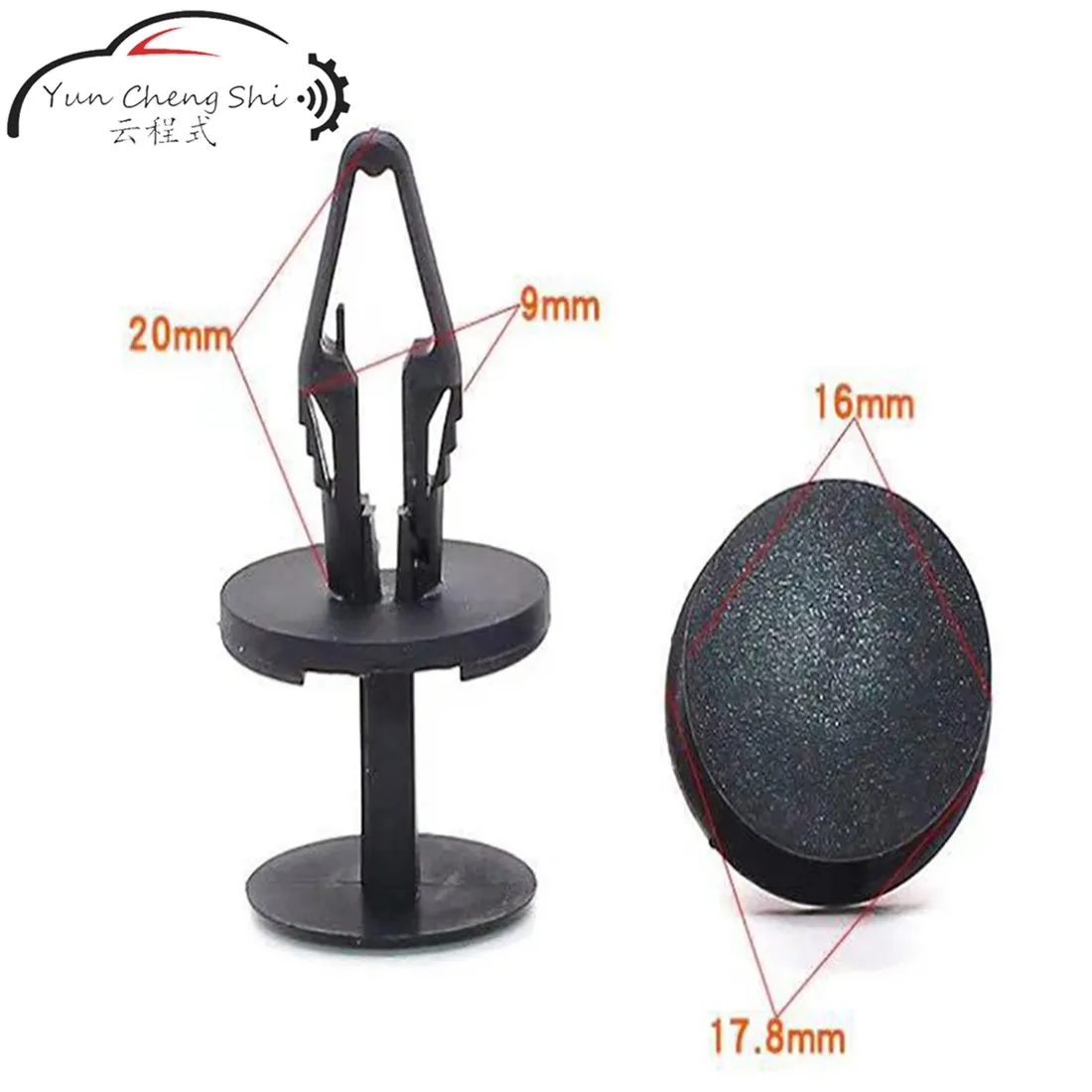 50 шт./лот черный автомобильный винт для Ford Universal|Грязезащита| |