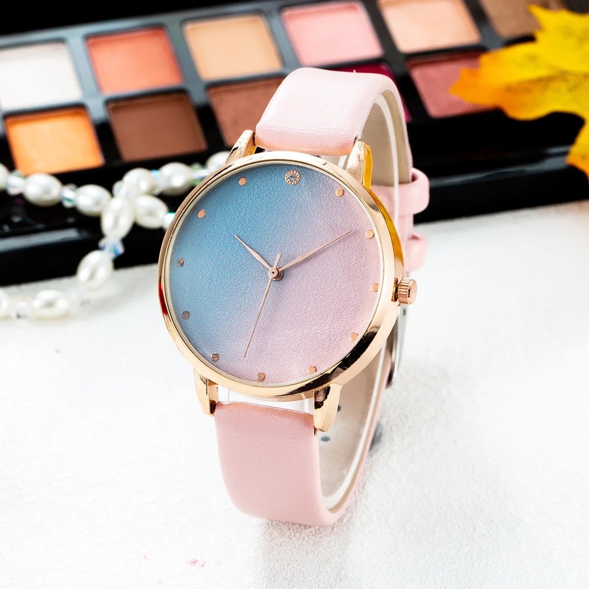 

Women Fashion Leather Colorful Quartz Round Ladies Wrist Watch Watches 2020 New Fashion Ladies Simple Watches Relogio Feminino