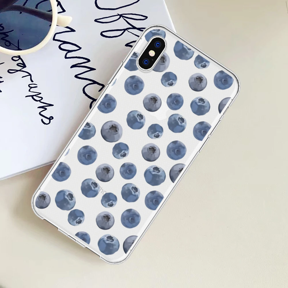 Прозрачный чехол для телефона с ананасом iPhone 6S 5S SE 7 8 Plus X XS fruits Phonecase мягкая задняя