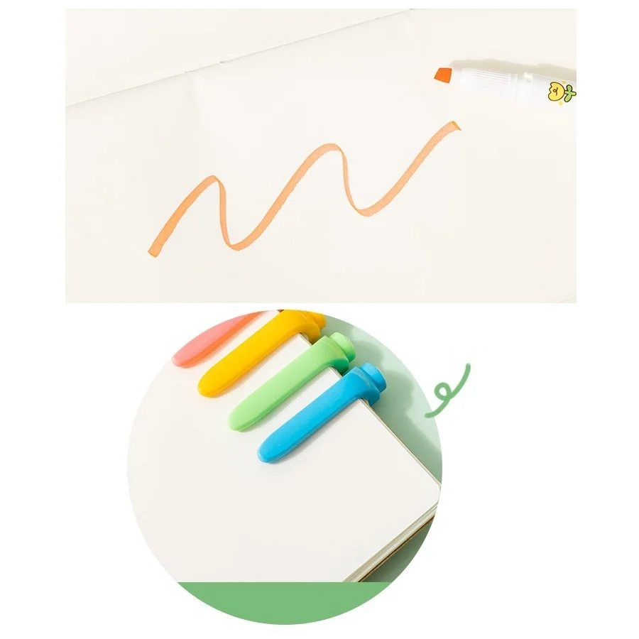 6 шт. набор ручек-хайлайтеров для девочек с рисунком