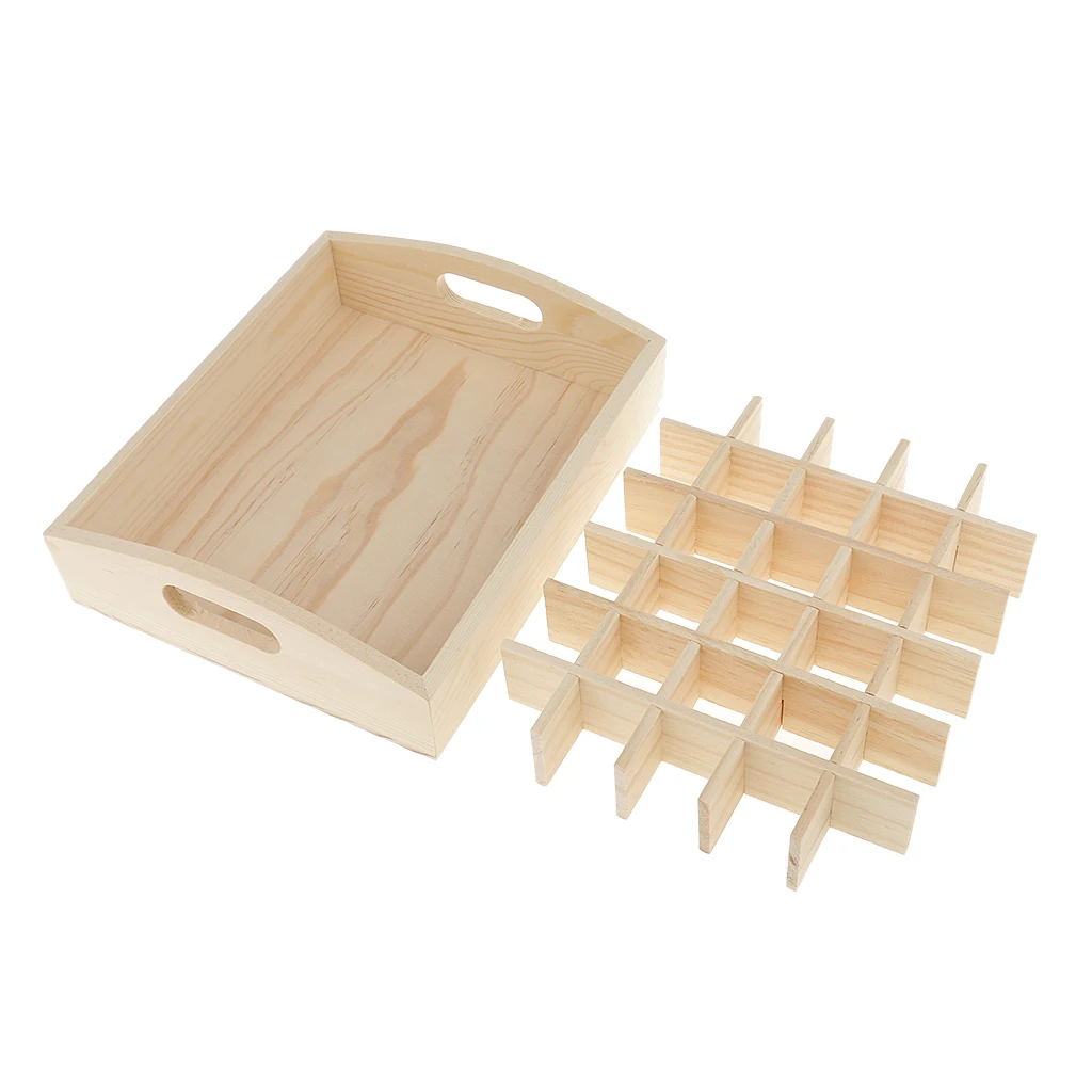 2 шт. деревянная коробка для эфирных масел демонстрационный Чехол Органайзер