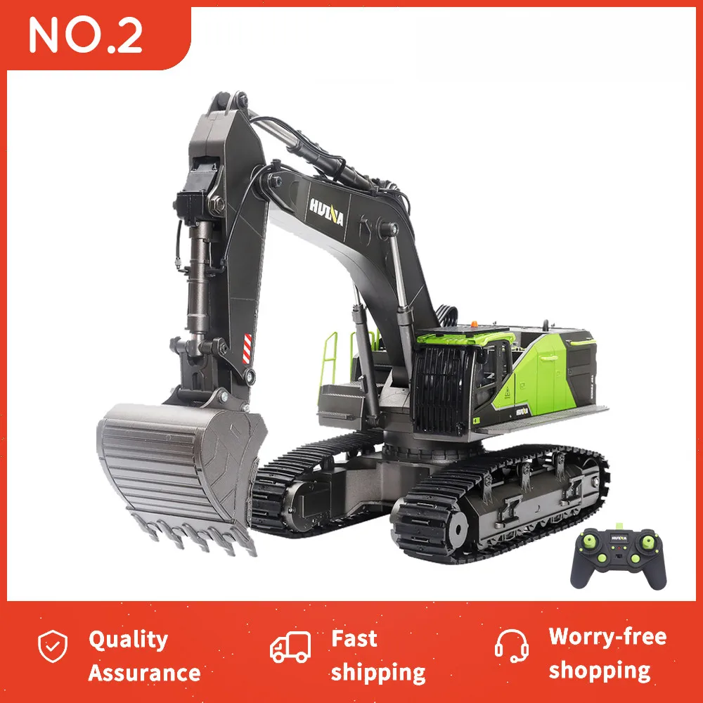

HUINA 1/14 RC Truck Caterpillar Alloy Tractor Engineering Car 2.4GHz Radio Controlled Car 22 Channel RC Excavator Toy for Boy