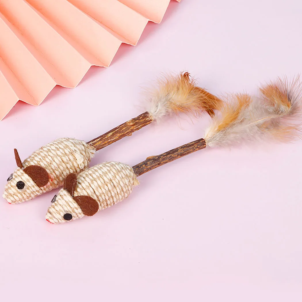 Игрушка для жевания кошек Интерактивная Милая Реалистичная котенок мышь игрушка