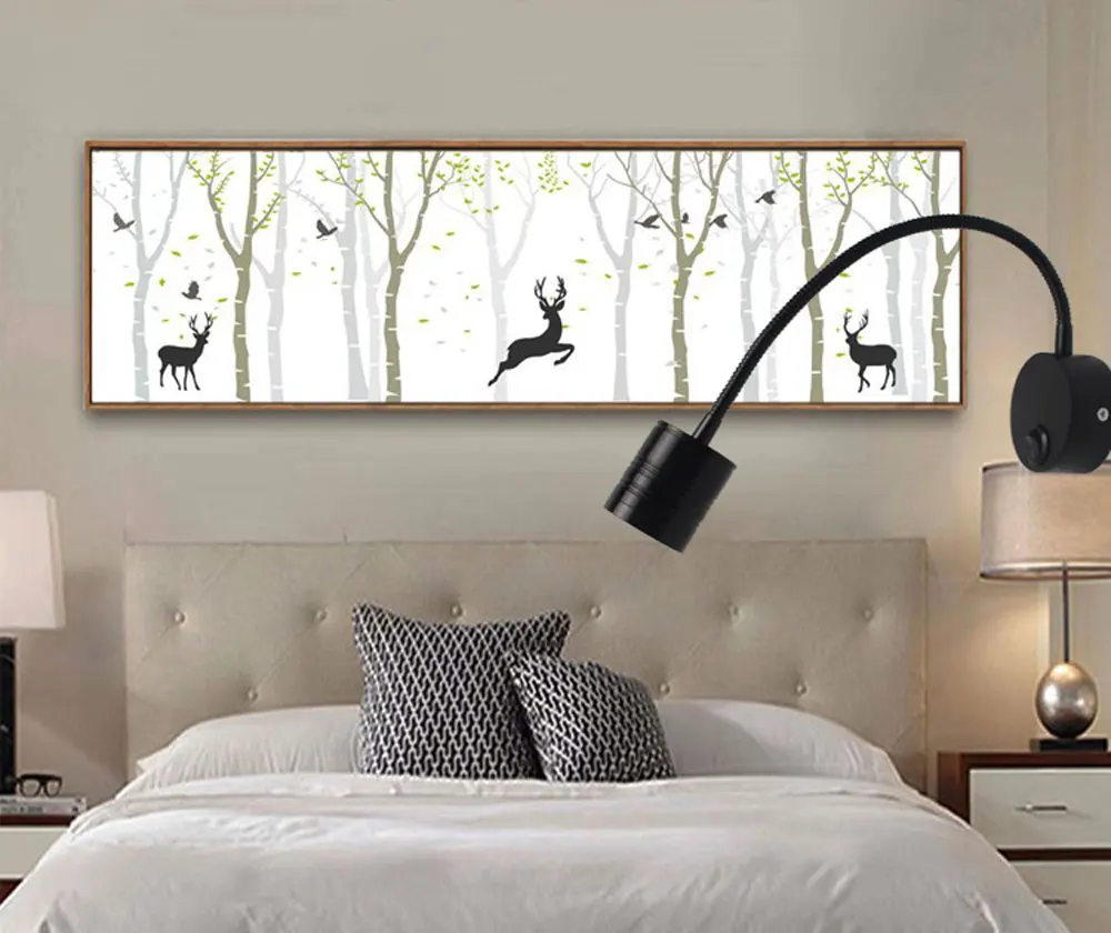 

Modern Switch on/off 3W 5W Flexible Hose LED indoor lighting Wall Lamp Flexible Lamp Stair Kids Bedside Wall room Lighting