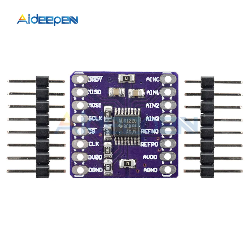 10 шт./лот DC 3V 5V CJMCU 1220 ADS1220 низкомощный 24 битный аналоговый в