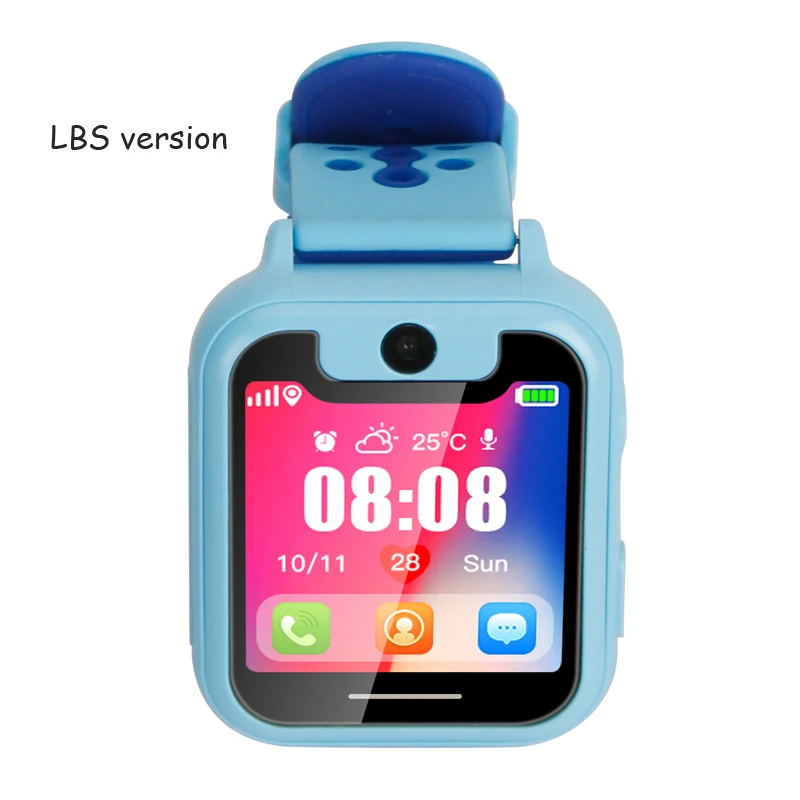 blue lbs Сенсорный экран Смарт в реальном времени gps трекер расположение SOS Вызов удаленный монитор камера Фонарик часы наручные часы для детей - Цвет: blue lbs