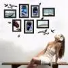 Фоторамка, картина Porta Retrato Cadre DIY, съемная памятная семейная настенная наклейка, домашний стикер, художественный Декор ramki na zdjecie porta J20 - Цвет: Черный