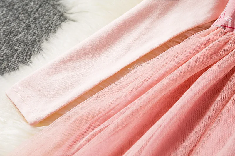 Festive Dresses for Girls Fancy Dress Unicorn Party Bithday Costume Cotton Long Sleeve Kids vestido unicornio 2019 Easter | Детская