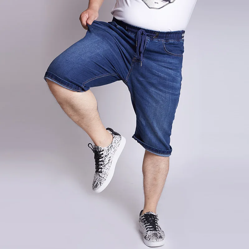 Джинсовые шорты мужские джинсовые свободного кроя на лето размеры 42 44 46 7XL 2020 |