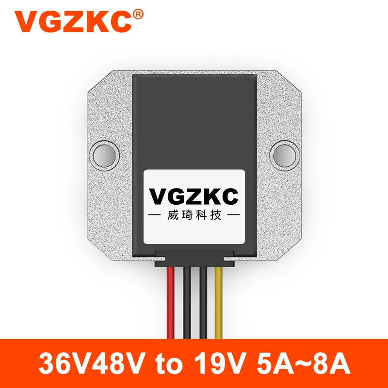 

VGZKC 36V48V to 19V 5A 6A 8A DC power converter 30~60V to 19V car laptop power supply