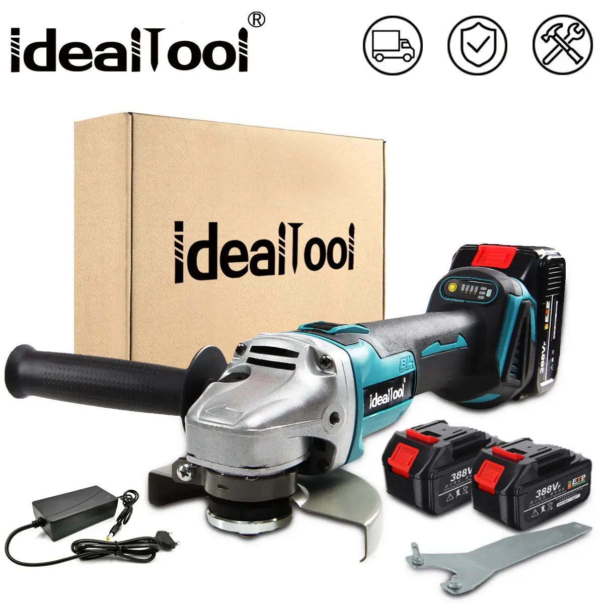 Беспроводная электрическая угловая шлифовальная машина бесщеточный 125/100