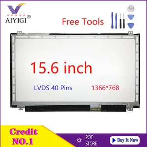 15 6 laptop screen b156xw04 v 5 b156xw03 n156bge l41 l31 b1 n156b6 l0d ltn156at20 at30 lp156wh3 tls1 tlac display lvds 40pins free global shipping