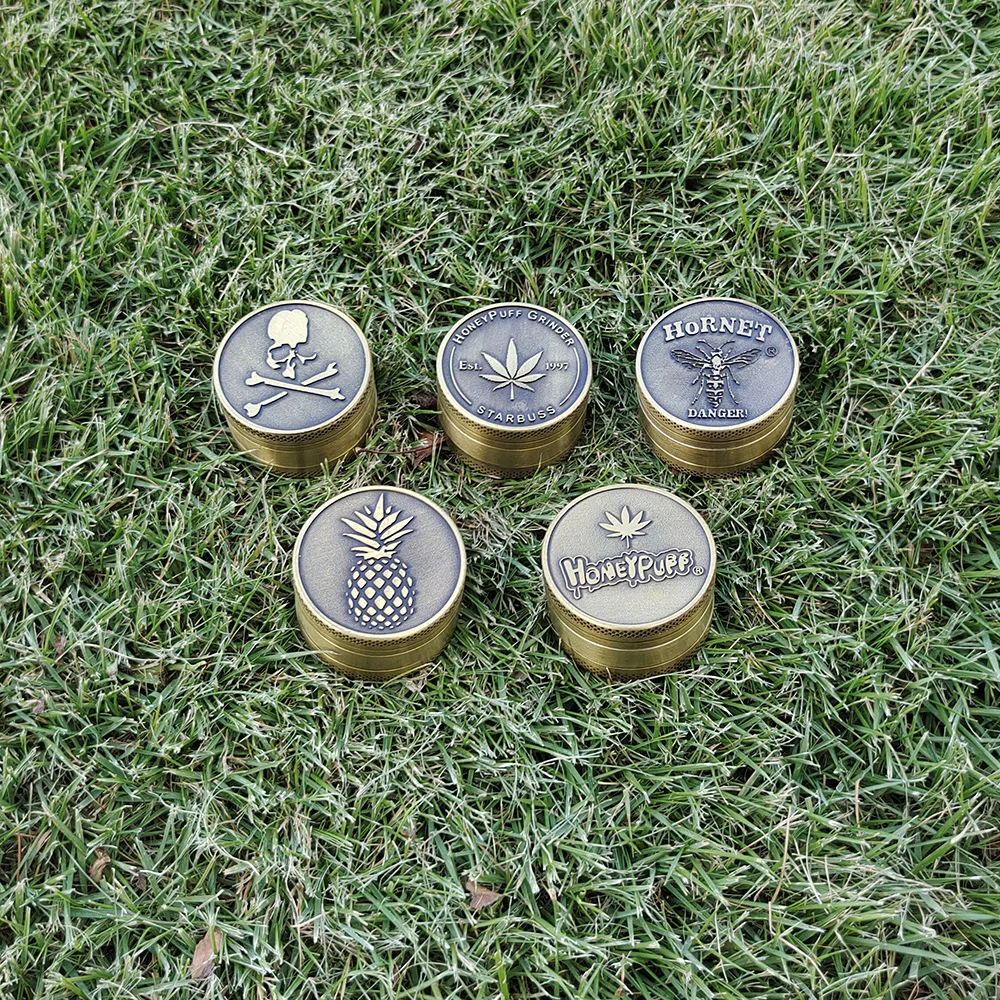 HORNET мини измельчители табака 40 мм 3 трубки сплав цинка латунь аксессуары для