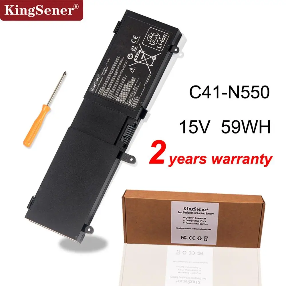 

KingSene C41-N550 Laptop Battery for ASUS N550 N550JA N550JK N550JV G550 G550J G550JK ROG G550 G550J G550JK Q550LF Q550L Series
