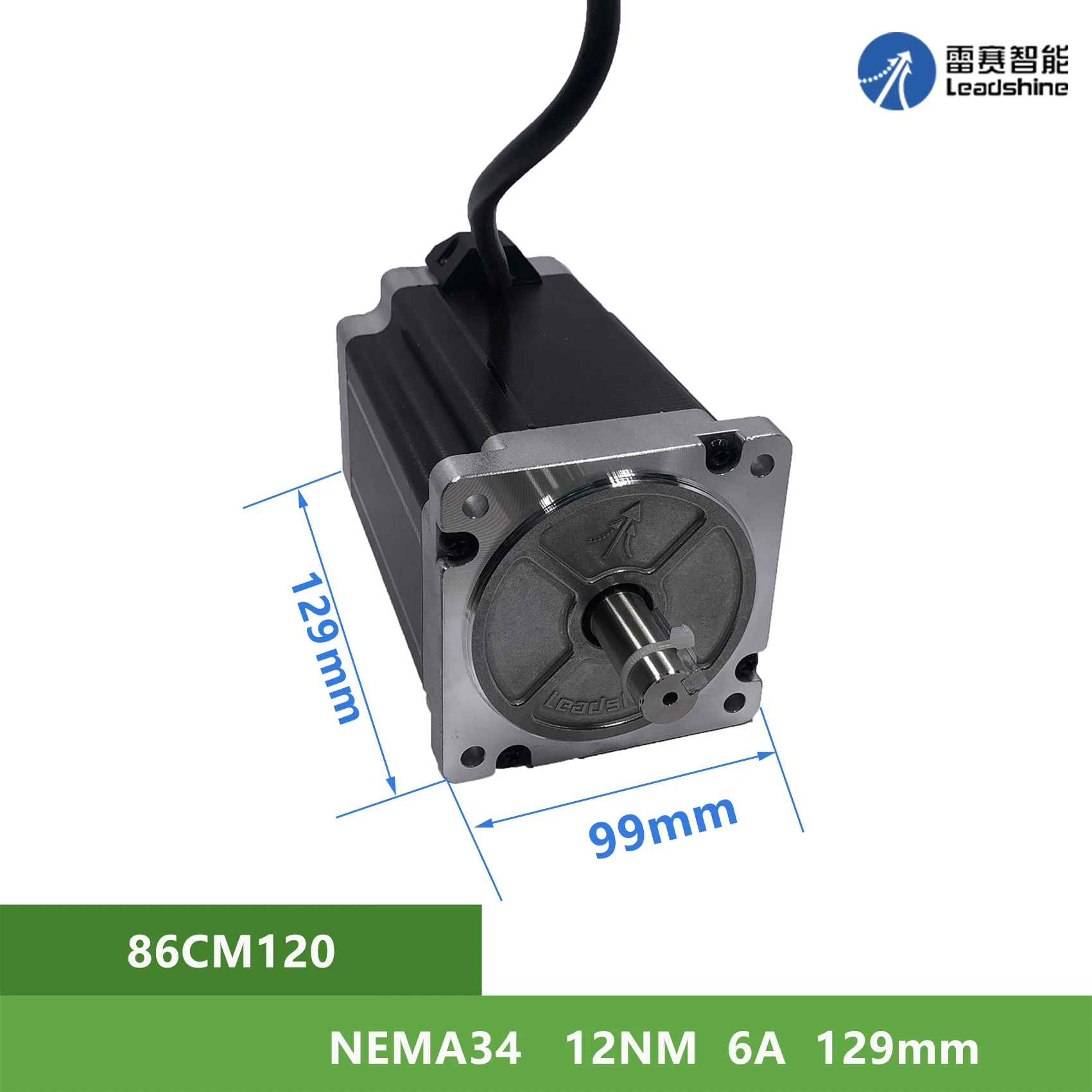 

NEMA39 Leadshine 86CM120 12Nm 6A 2 phase Shaft Diameter 14mm