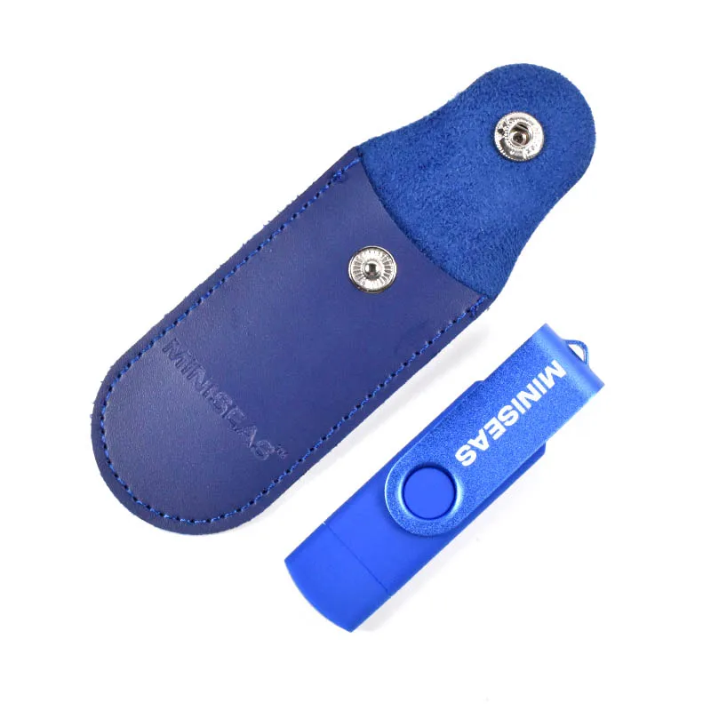 Флэш-накопитель USB Смартфон OTG 32 ГБ 16 ГБ 8 ГБ 4 ГБ Pen Drive внешнее хранилище Pen Drive USB-накопитель Флэш-накопитель - Цвет: blue and  blue bag