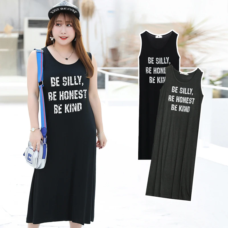 Летнее платье для полных девушек модель 2020 года Новый южнокорейский сарафан с