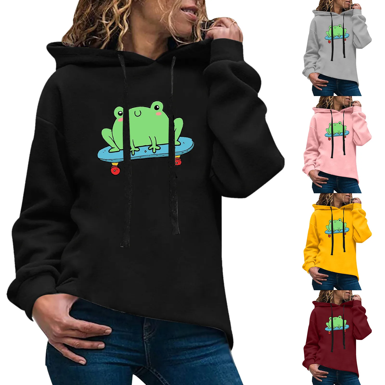 

Женская толстовка с капюшоном, с длинным рукавом, 812 # Q