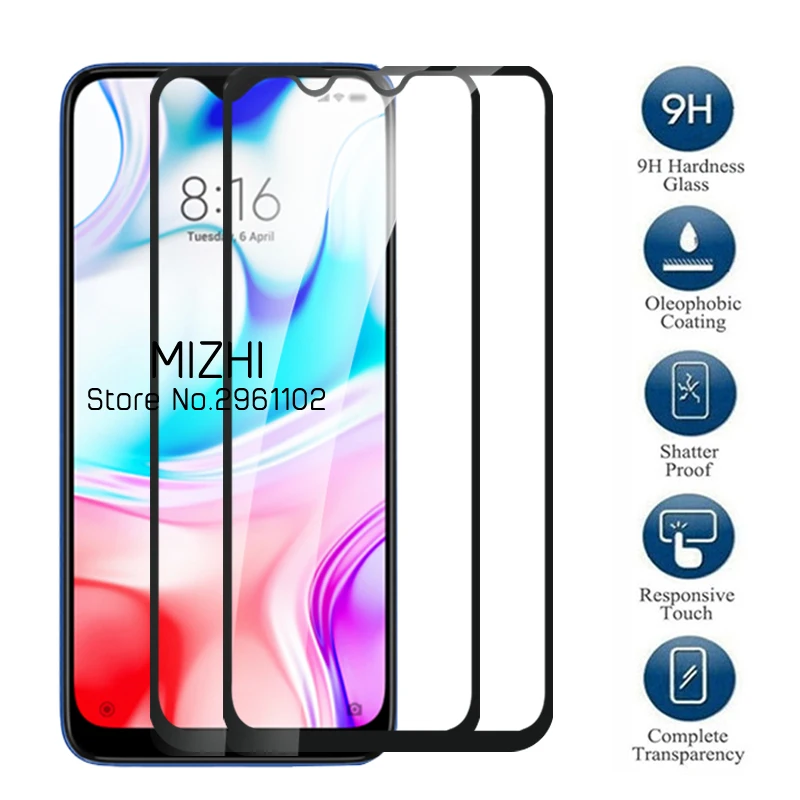

Защитное стекло, для xiaomi redmi 8 note 8 pro note8t 8a, 2 шт.