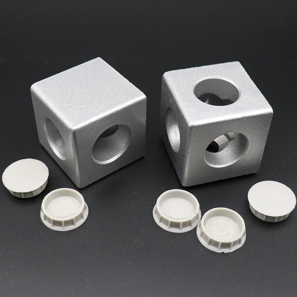 

1Pcs Aluminum Profile 2020/ 3030/4040/4545 2 3 Way Right Angle Connection Fittings Corner Connector Fastener External Bracket