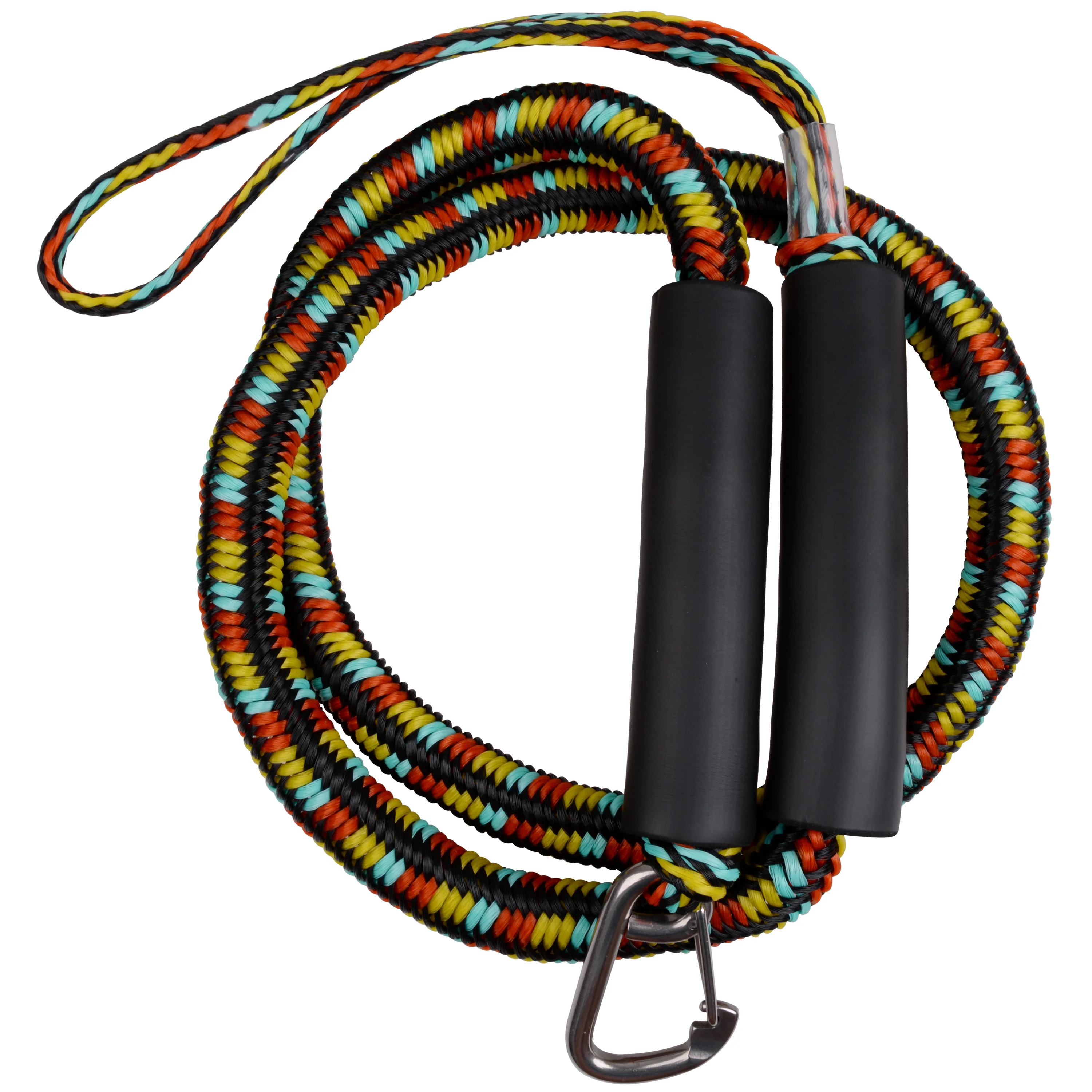 

1PCS PWC Bungee Dock-Line with Foam Float 316 Stainless Steel Clip, Stretchable Mooring Rope for Rubber Boats, Kayaks Boats
