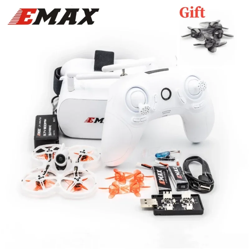 

Набор для гоночного дрона Emax Tinyhawk II RTF FPV F4 5A 16000KV RunCam Nano2 25/100/200 мВт VTX 1S-2S с очками
