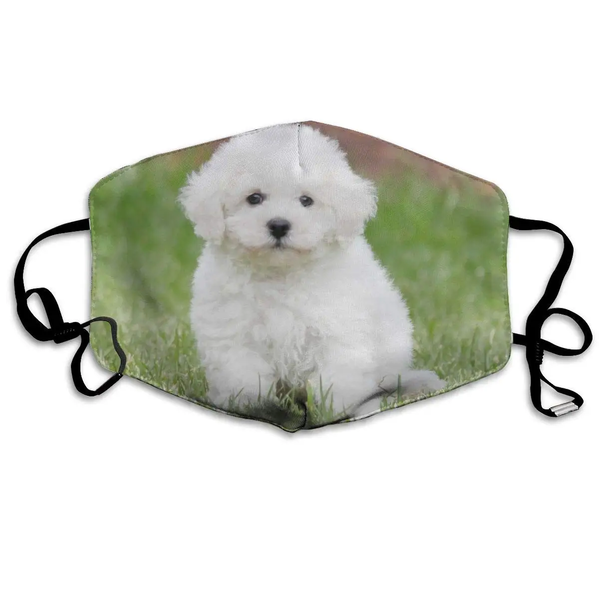 

Маска для рта Bichon Frise с принтом собаки-дышащая Регулируемая Ветрозащитная маска для рта, маска для кемпинга и бега