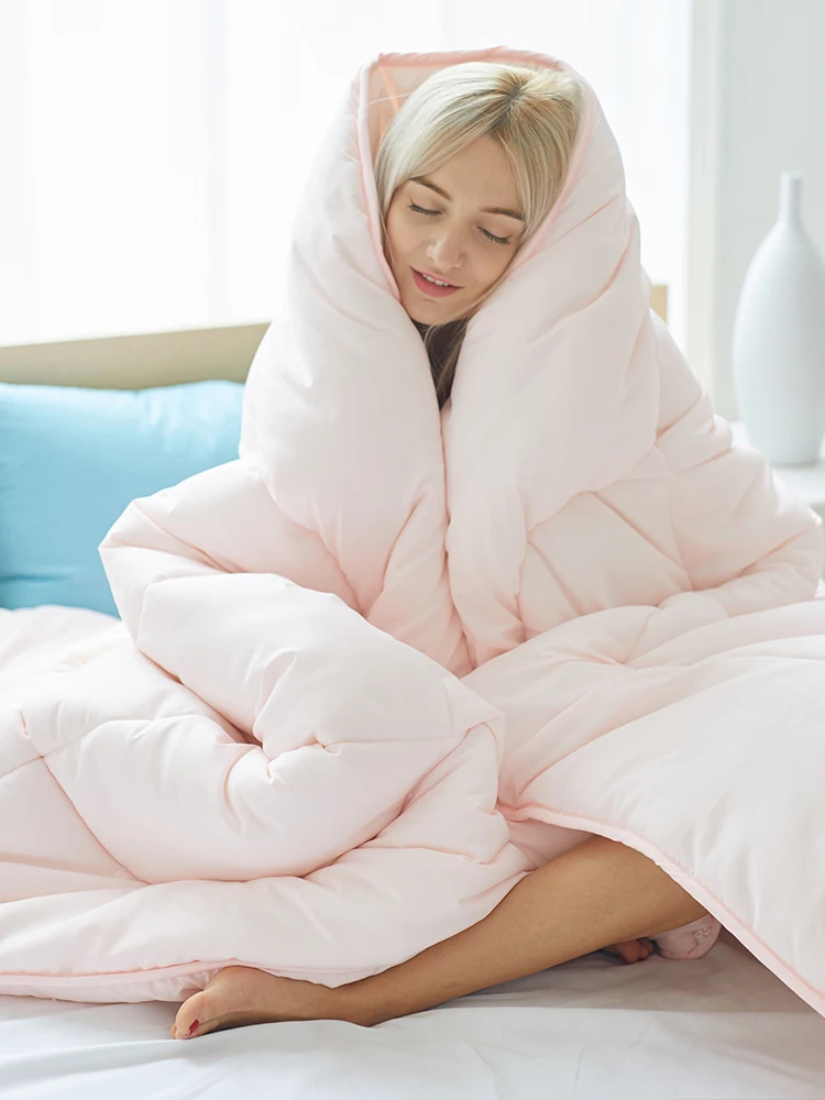 

Роскошное мягкое теплое одеяло, высококачественное зимнее одеяло, Многоцветный выбор, 100% перьевое тканевое одеяло, пододеяльник для King, Queen,...