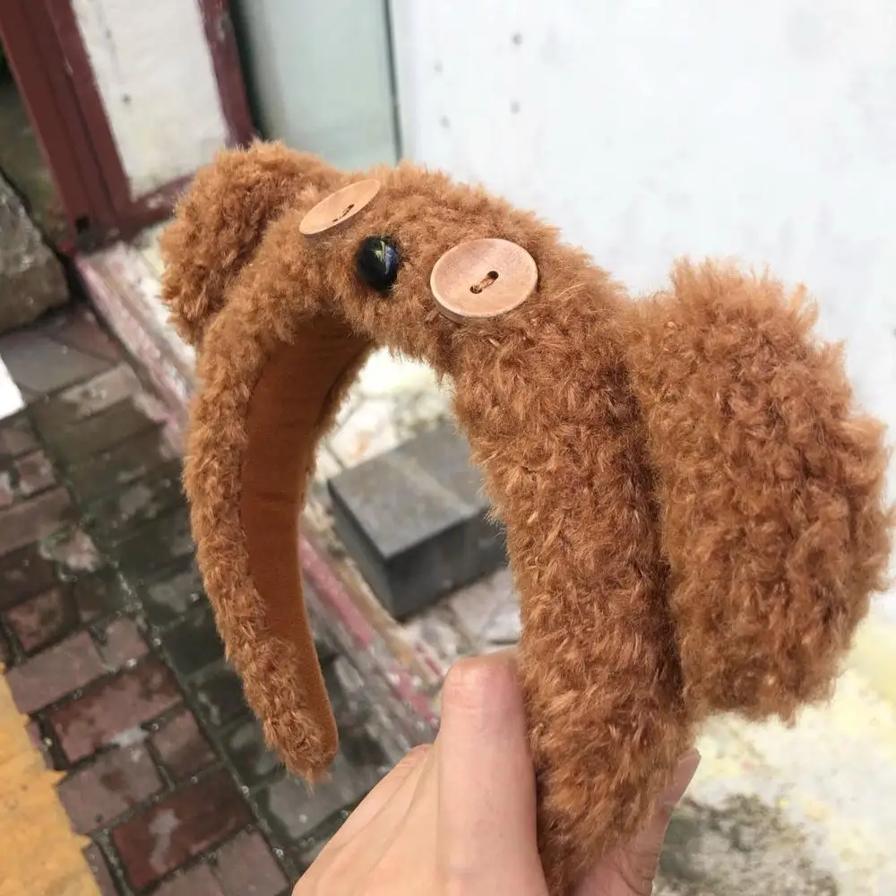 Косплей Тим медведь коричневый медведь повязка на голову Косплей Плюшевые Взрослые/Дети Япония повязка на голову подарок для волос
