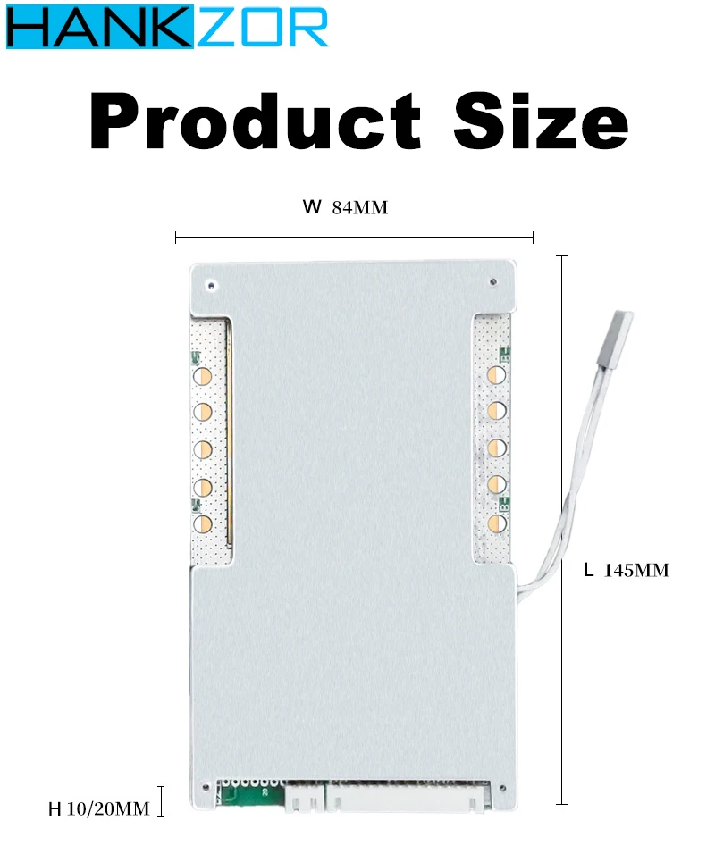 

Hankzor Wholesale 8S 3.2V Lifepo4 100A 200A Bms with Ntc for 24V Battery Pack Electric Vehicle Cascade Wiring Method Supported