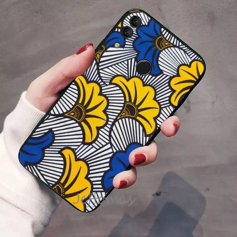 

Creativity African style print fabric Phone Case For Huawei Honor view 7a5.45inch 7c5.7inch 8x 8a 8c 9 9x 10 20 10i 20i lite pro