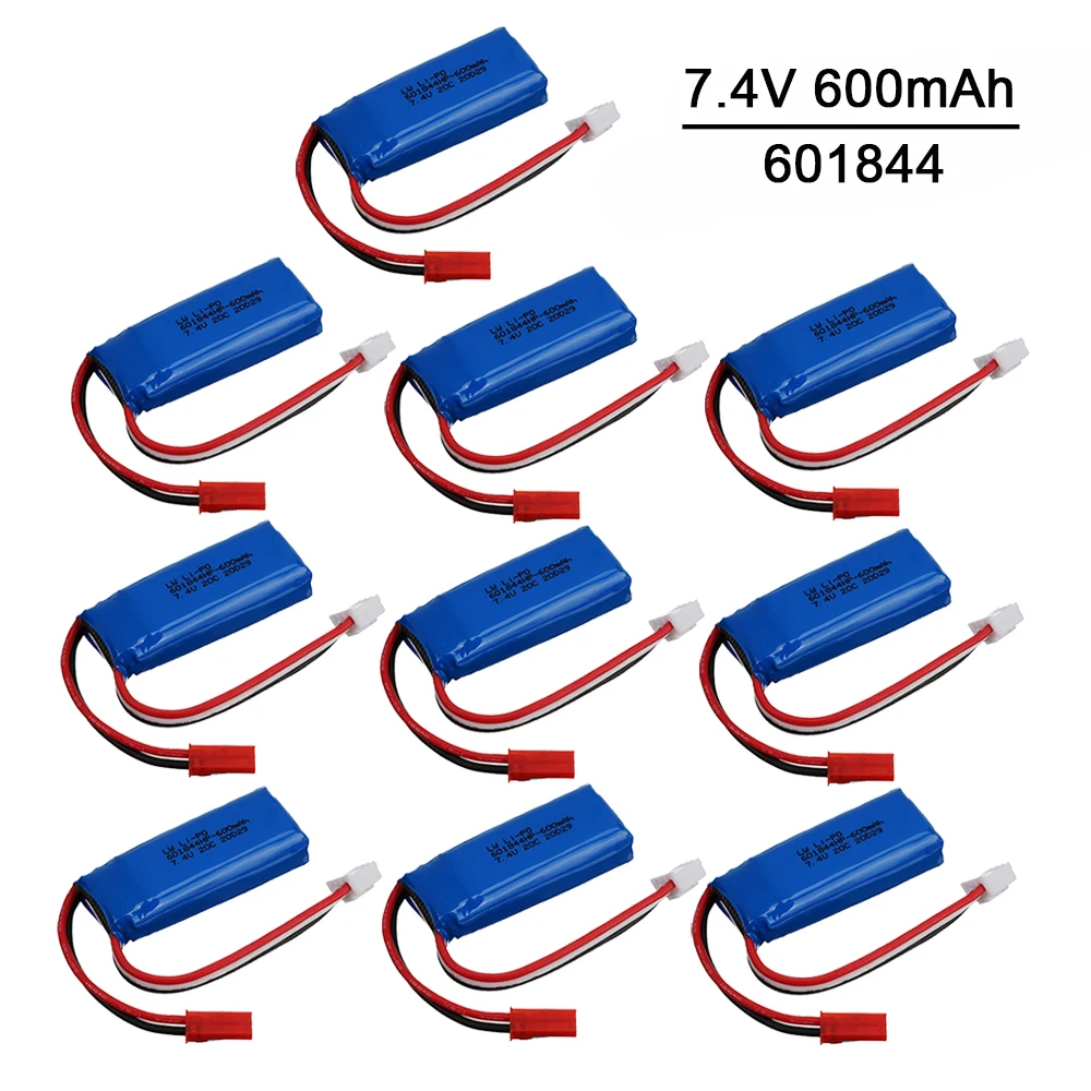 

Литий-полимерный аккумулятор для WLtoys K969 K979 K989 K999 P929 P939, 10 шт.