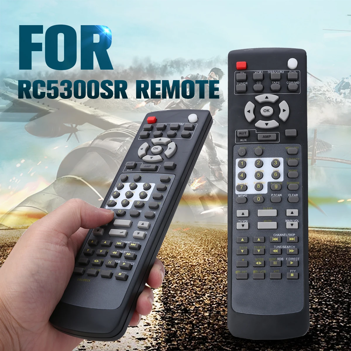 Новое поступление 433 МГц пульт дистанционного управления RC5300SR ABS для аудио