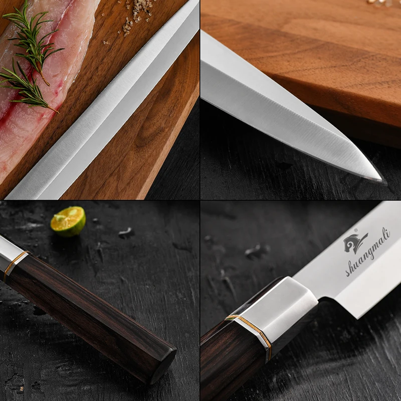 Японский Набор для филе лосося 5CR15 стальные ножи суши набор нарезки рыбы нож