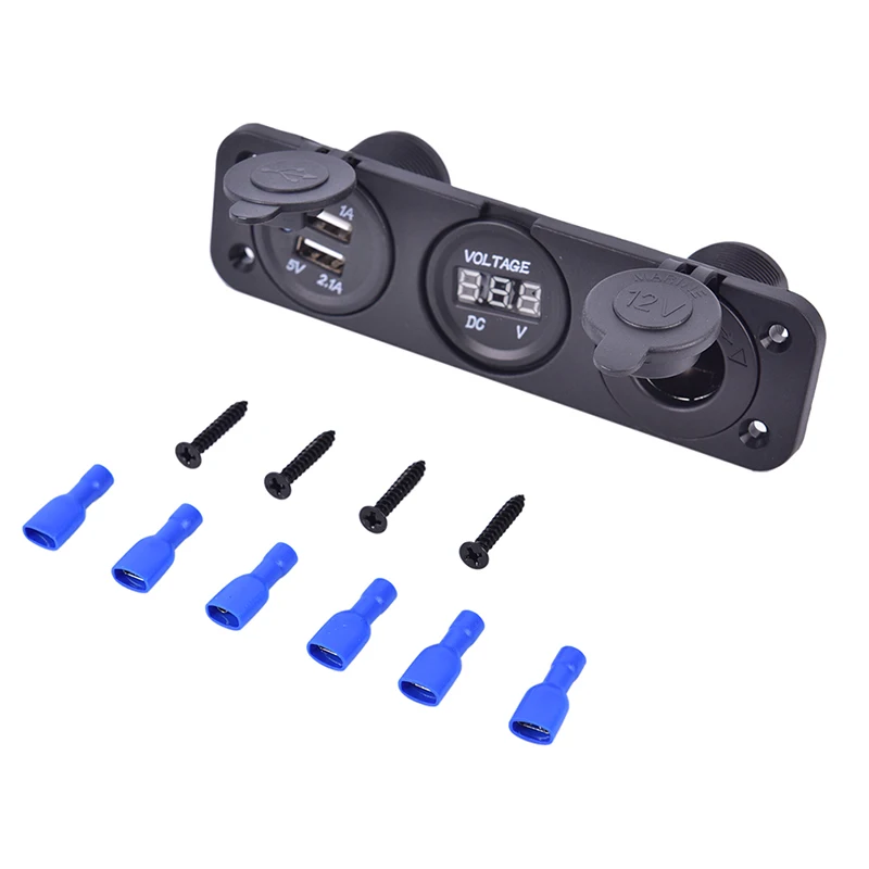 1 комплект 12 в двойной USB автомобильный прикуриватель разветвитель адаптер