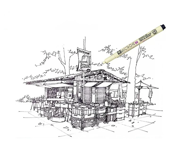 12 шт. Sakura Pigma Micron художественные маркеры ручки для рисования водонепроницаемые иглы крюк линия кисть для эскиза канцелярские принадлежности для творчества ручка поставки