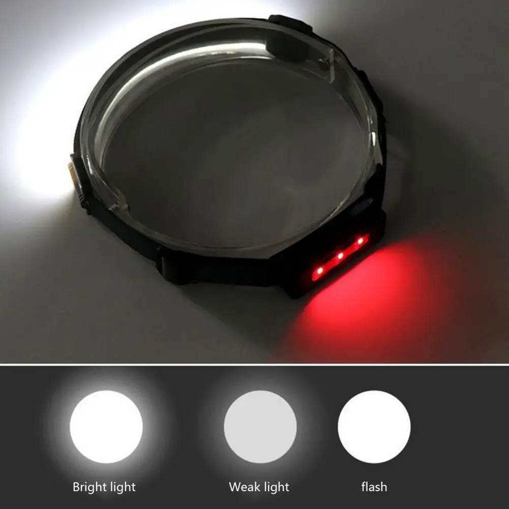 

Modern COB Headlight High Brightness Portable 3 Modes Head-mounted Running Lights LED Headlamp Head Lamp