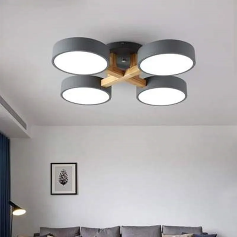 Современная Минималистичная потолочная лампа в скандинавском стиле для спальни